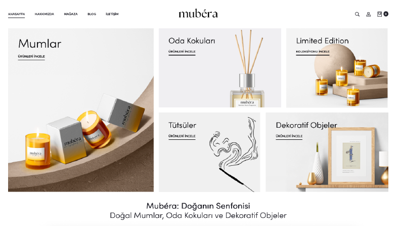 WordPress E-Ticaret Projesi: Mubéra Ev & Yaşam