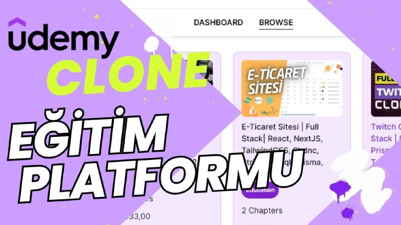 Udemy Clone: Full Stack Geliştirme