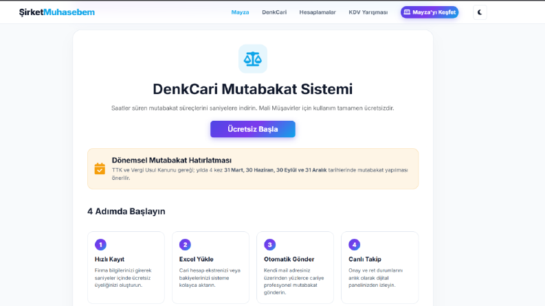 Web Tabanlı Cari Mutabakat Sistemi