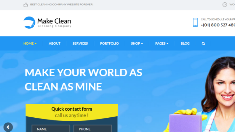 Temizlik Firması Wordpress Teması