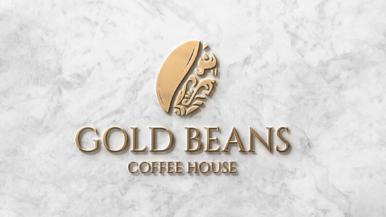 Gold Beans Coffe Logo Tasarımı
