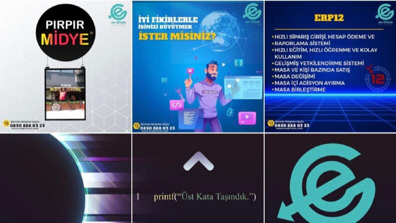 Ece Bilişim Sosyal Medya Tasarımları