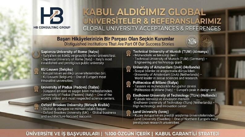 Global Kabul Alan Başvuru Stratejimiz ve Motivasyon Mektubu 
