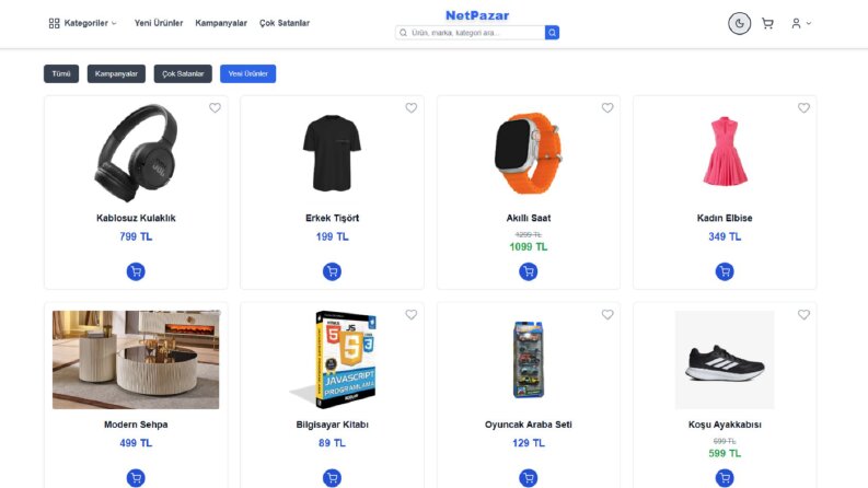 Özelleştirilebilir E-Ticaret Sitesi (Laravel + React)