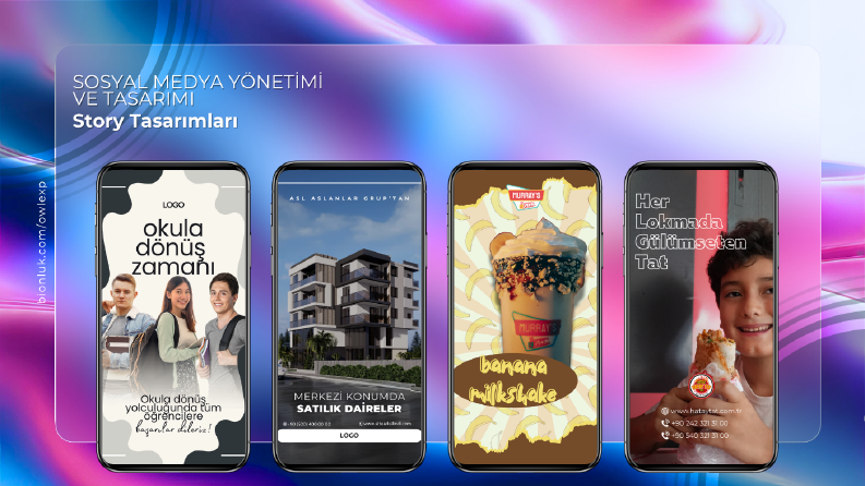 Konsept Sosyal Medya Story/Hikaye Çalışmaları