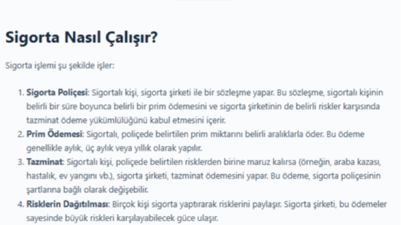 Sigorta Dünyasına Dair Bilgilendirici ve Özgün İçeriklerim