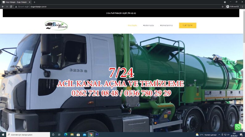 Doğa Vidanjör Web Sitesi