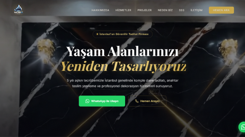 Norx Yapı - Kurumsal Web Sitesi