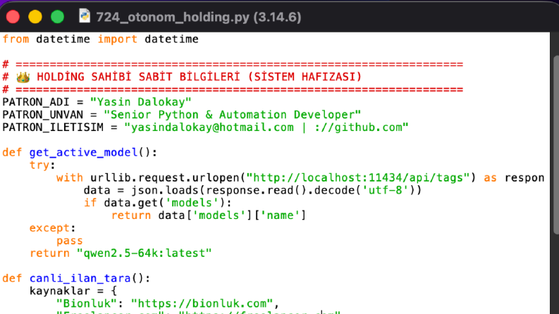 Python ile Otonom Bot ve Web Kazıma Otomasyonları
