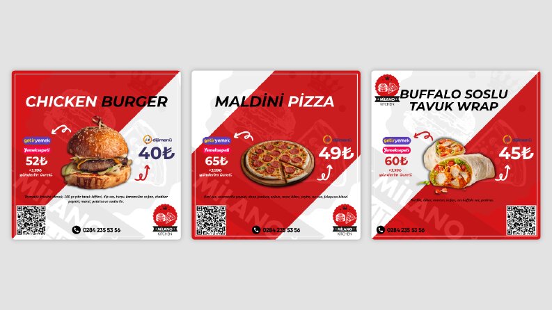 Milano Kitchen için Sosyal Medya Gönderisi Tasarımı