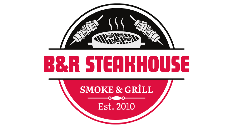Barbekü ve Steakhouse Lokantası için logo tasarımı çalışması