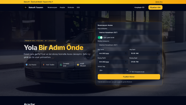 Araç Kiralama ve Rezervasyon Sistemi