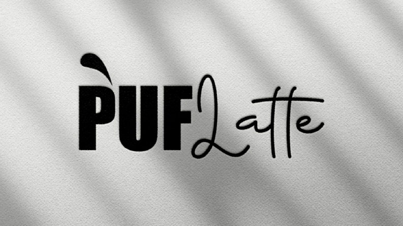 PUF Latte - Kahve markası logo tasarımı