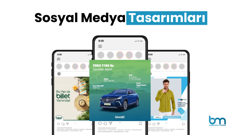 Markalar için yapmış olduğum sosyal medya tasarımları