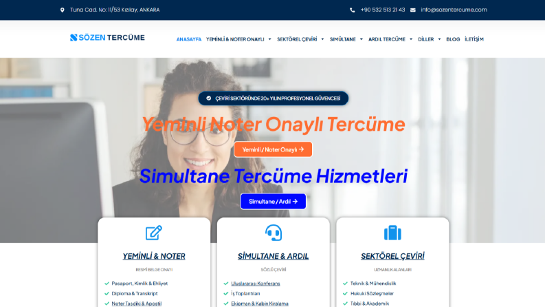 Tercüme Web Tasarımı
