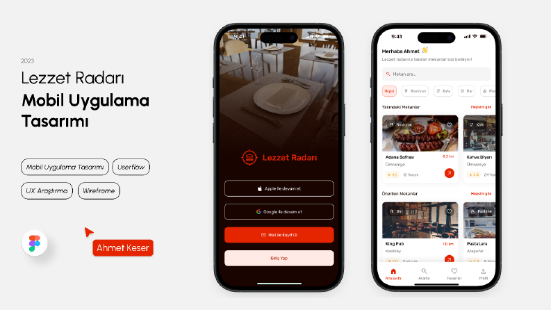 Lezzet Radarı Mobil Uygulama Tasarımı
