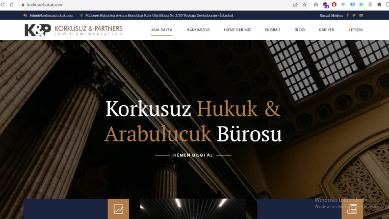 Hukuk Bürosu Web Sitesi