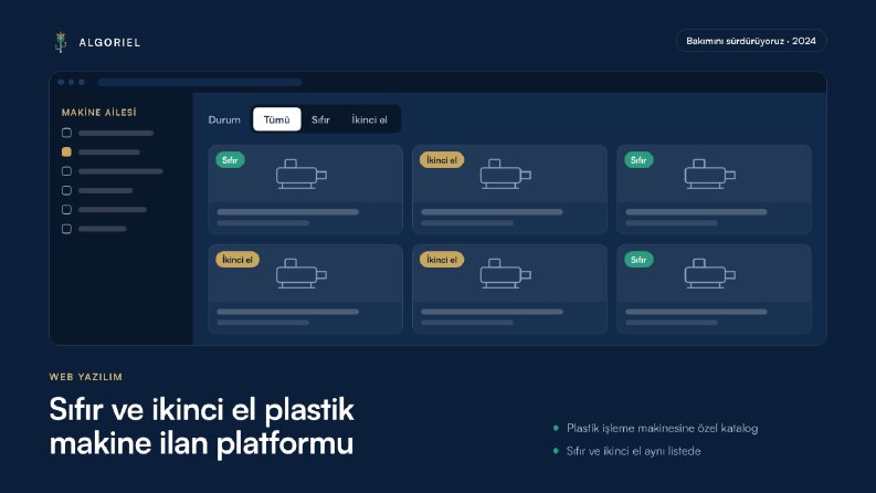 Sıfır ve ikinci el plastik makine ilan platformu