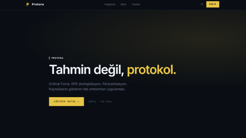 Protora – SaaS Uygulama Tanıtım Sitesi