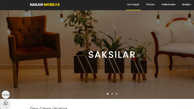 Hakan Mobilya Web Sitesi
