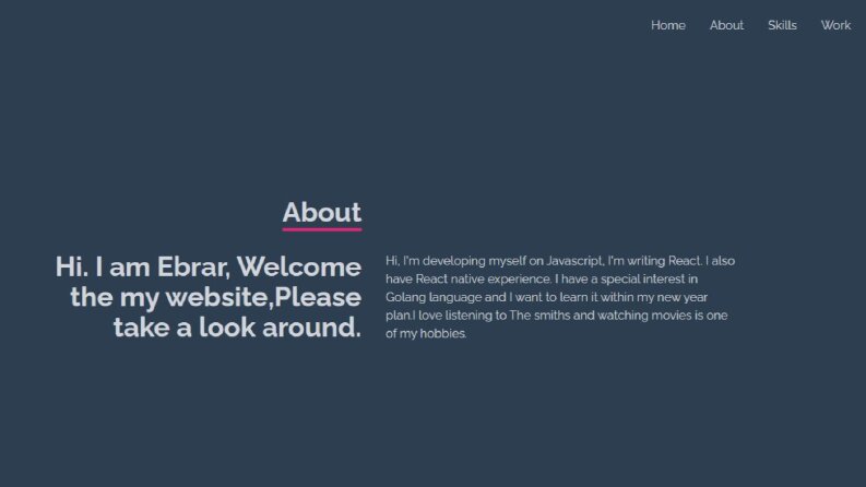 Portfolyo web sitesi