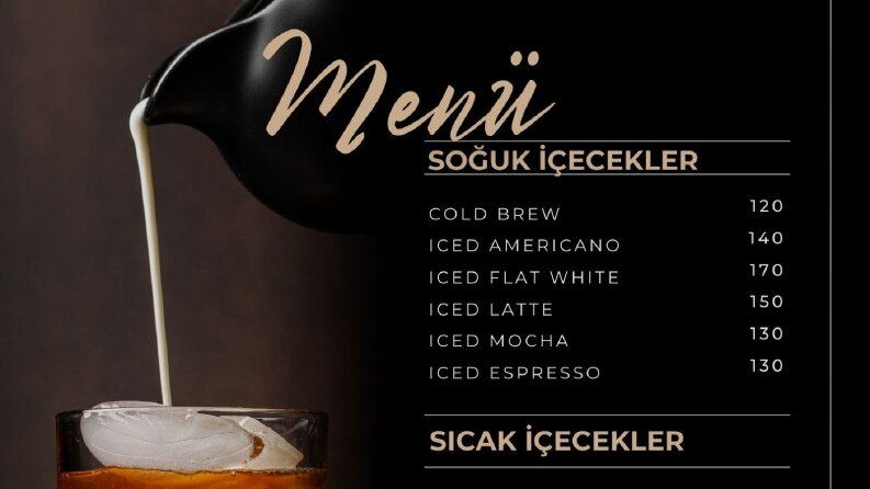 Restoran menü tasarımı