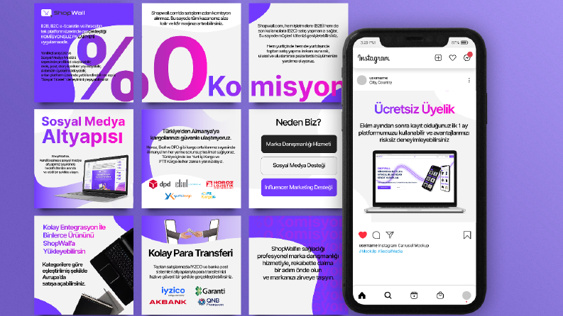 Pazaryeri Sosyal Medya Post Tasarımı