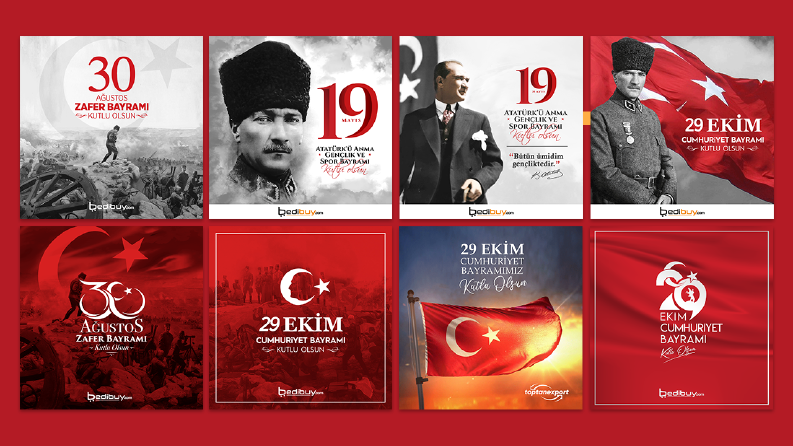 Ulusal Bayramlar ve Özel Günler Sosyal Medya Görselleri