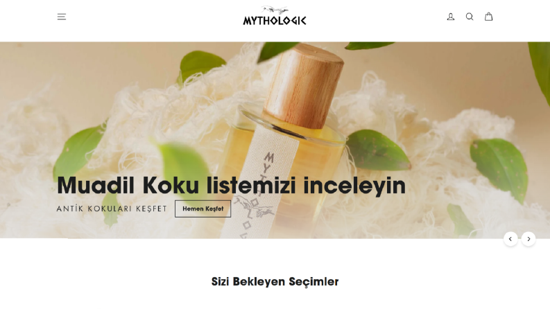 Mythologic – Mitoloji Konseptli Shopify Parfüm Mağazası
