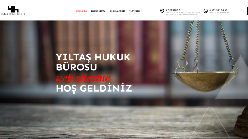Yıltaş Hukuk Bürosu Yenilenen Arayüzü