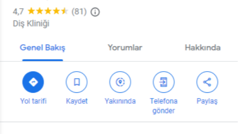 Google Maps Yorum Hizmeti