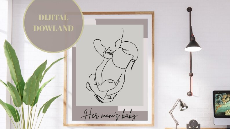 Minimalist dijital çizim