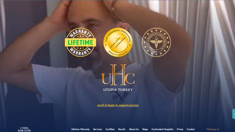 Utopia Turkey Sağlık Turizm Web Sitesi Kurulumu