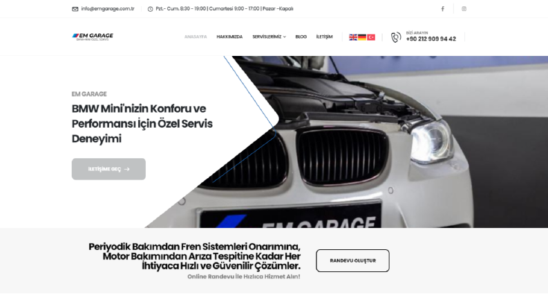 Araba Özel Servis Web site