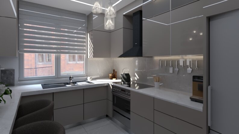Kişiye Özel Mutfak Tasarımı, 3D Modelleme ve Gerçekçi Render