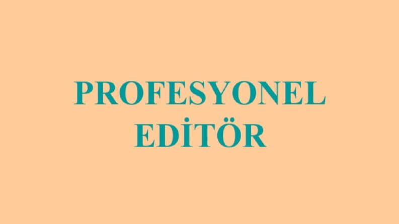 Profesyonel Editör / Roman - Hikaye - Akademik Metin Uzmanı