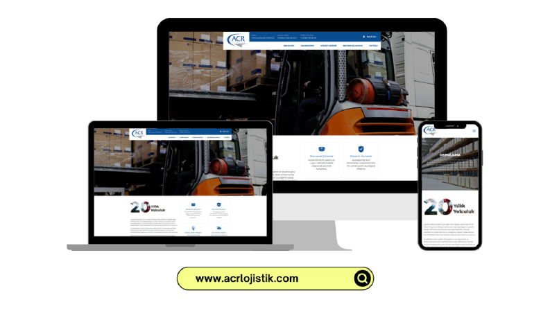 ACR Lojistik web sitesi