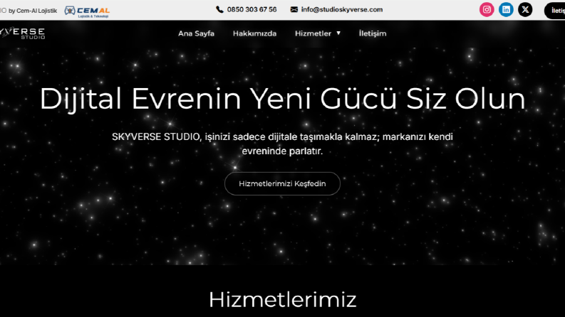 Ajans Web Sitesi | Skyverse Studio