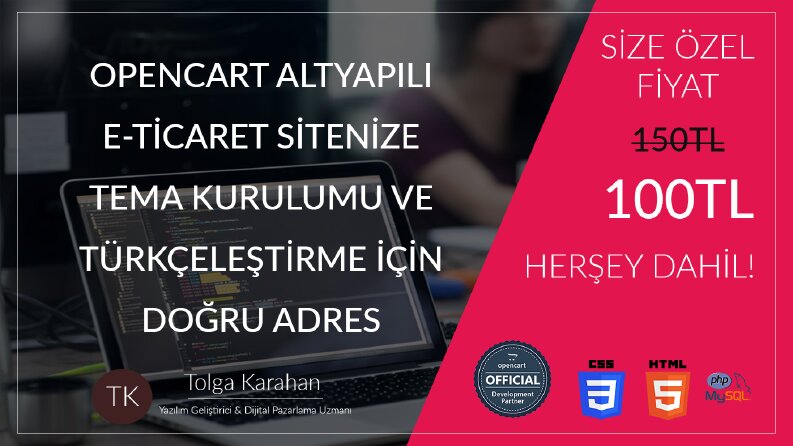 Opencart Tema Kurulumu
