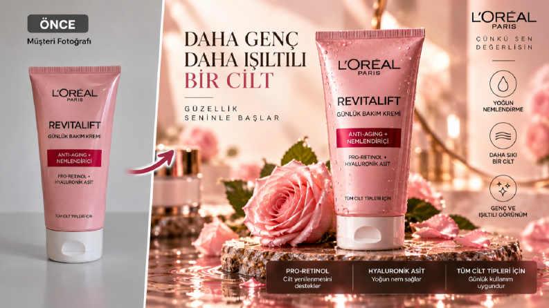 Kozmetik Ürün Reklam Tasarımı