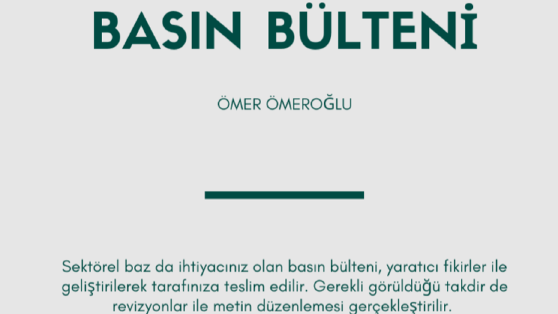 Basın Bülteni