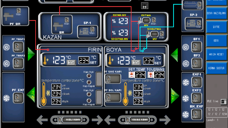 PLC, SCADA, C#, HTML-CSS, Javascript 
