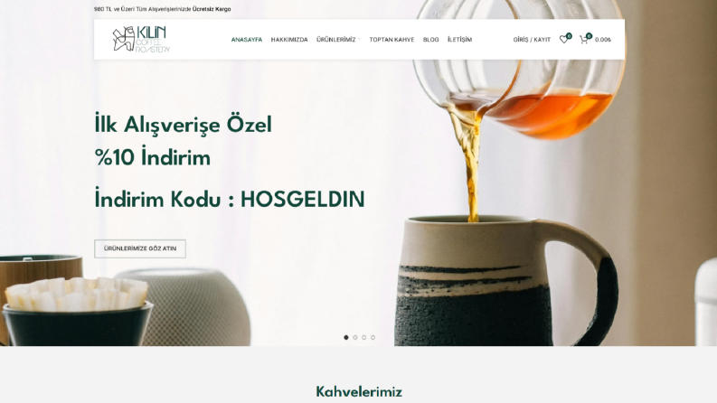 Kahve Firması- Wordress - Eticaret