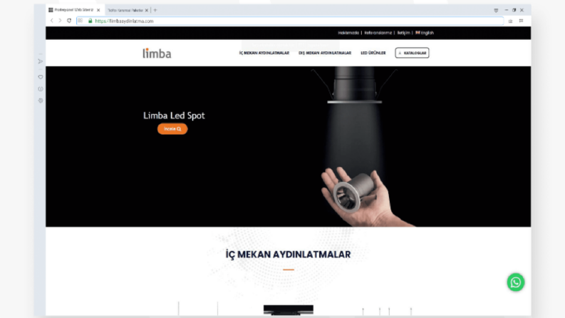 Limba Aydınlatma - Web Tasarım Hizmeti