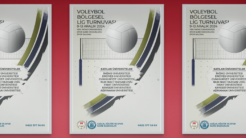 Melid Creative Voleybol Turnuvası afiş tasarımı