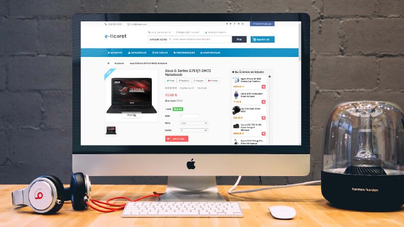 E-Ticaret web site çalışmamız (ürün sayfası)