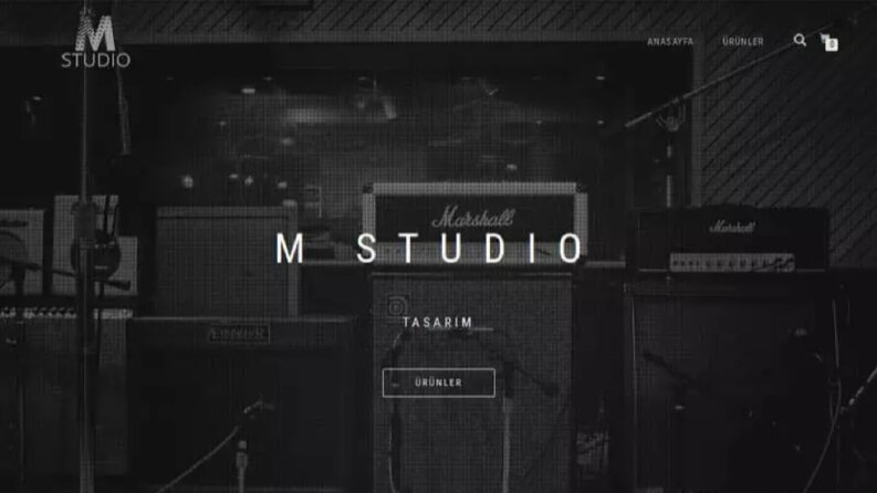 M Studio web sitesi