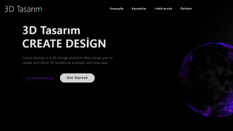 3D Uygulamalı Web Site Tasarmı