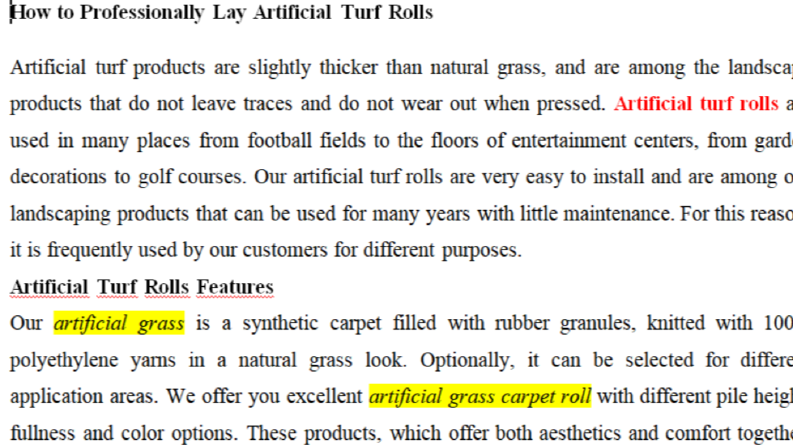 How to Professionally Lay Artificial Turf Rolls
