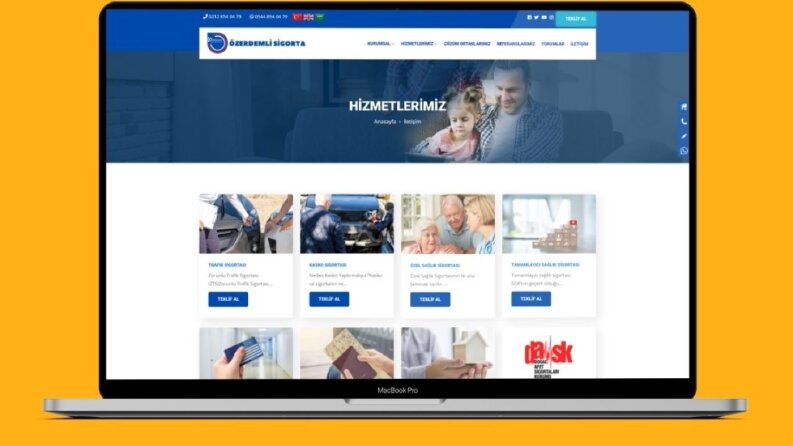 Özerdemli Sigorta - Kurumsal Websitesi